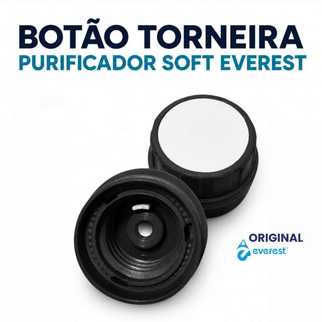 Botão Torneira Purificador Soft Everest Original 1 Unidade Modelos Novos