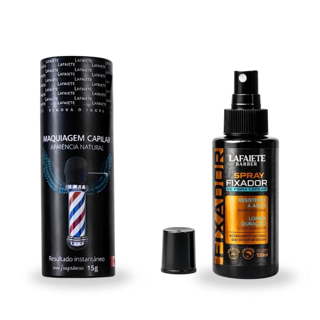 LAFAIETE POTE 15G+  FIXADOR DE MAQUIAGEM CAPILAR COMBO COM FIXADOR ANTIFRIZZ