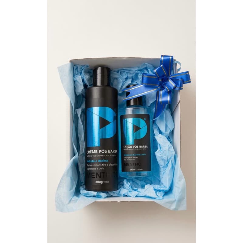 Kit Presente Masculino Cuidados Pós-Barba – Loção e Creme (Caixa Presenteável)