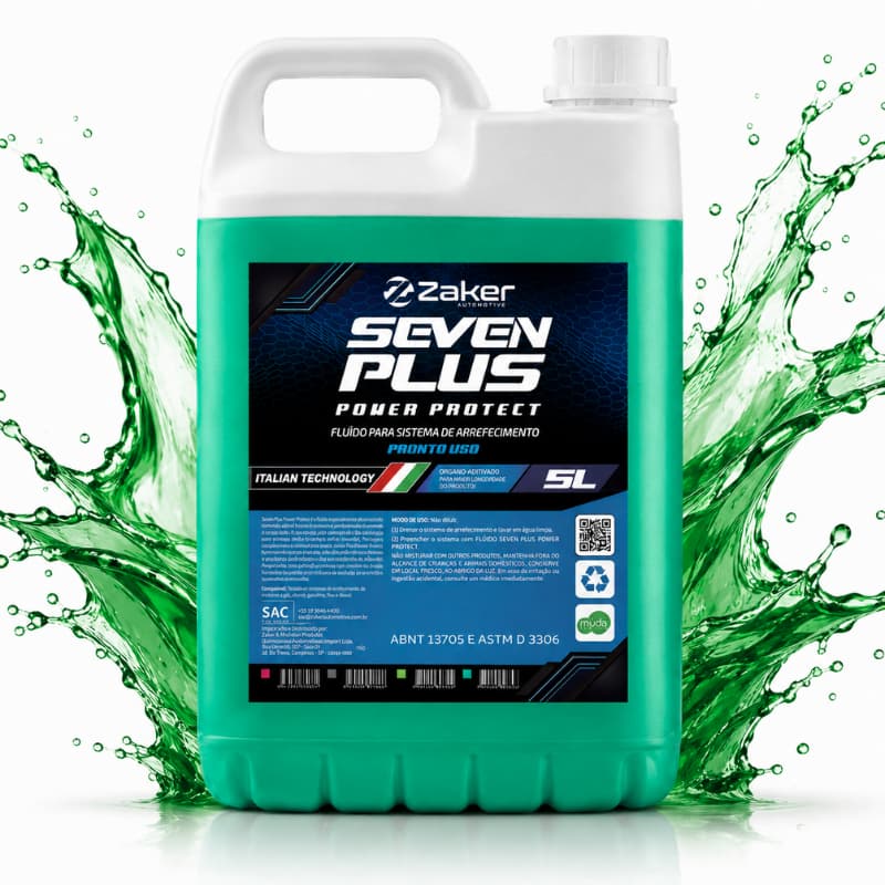Aditivo Anticorrosivo Radiador Pronto Uso Verde Zaker Premium Proteção 5L