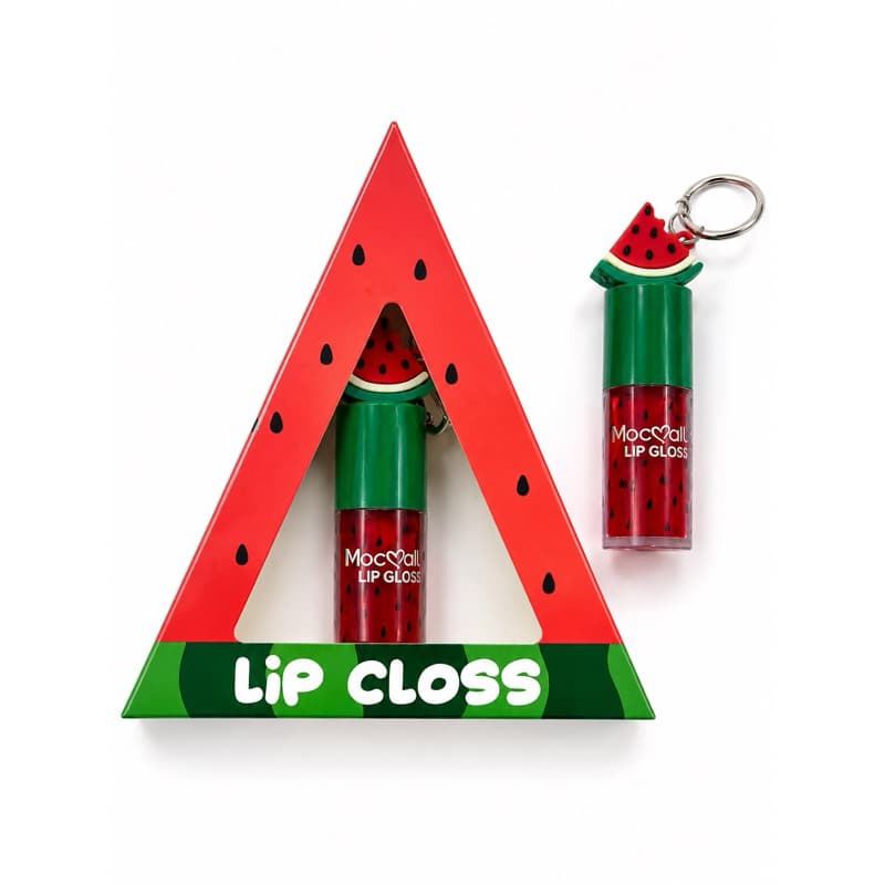 Lip Gloss Melancia com Chaveiro