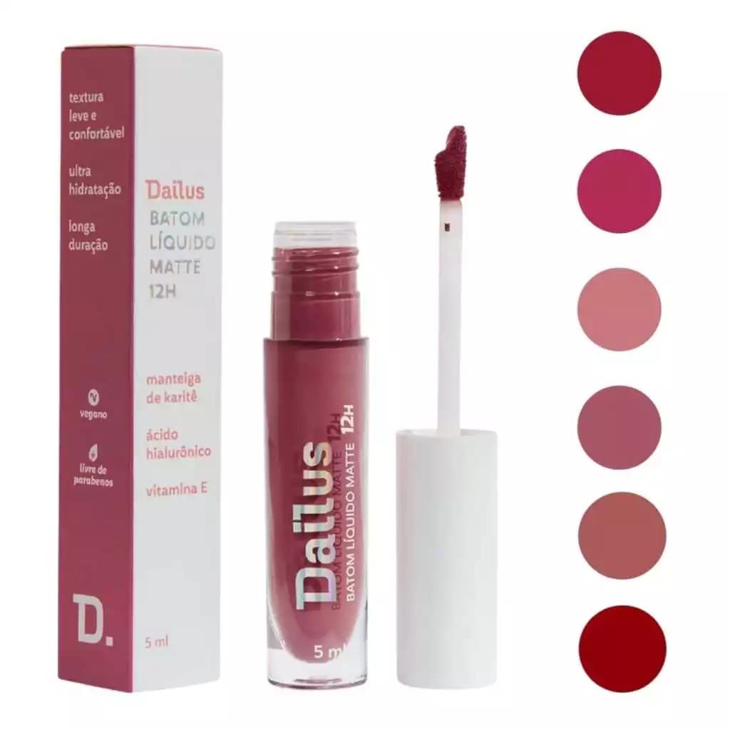 Batom Líquido Dailus 12h Matte Alta Pigmentação