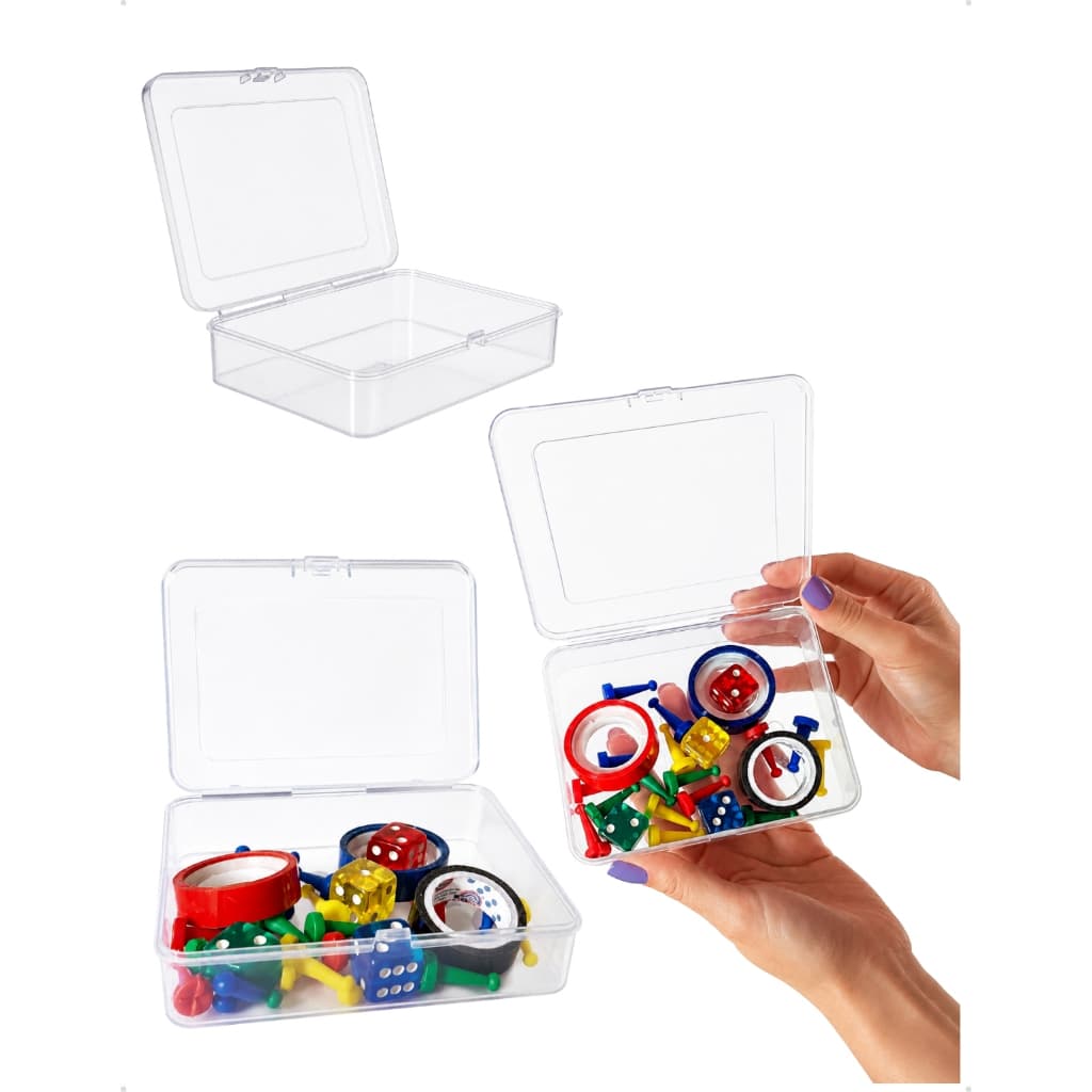 Caixa n°12 Organizadora com Tampa plastica Transparente porta Joias photocard Pequena caixinhas
