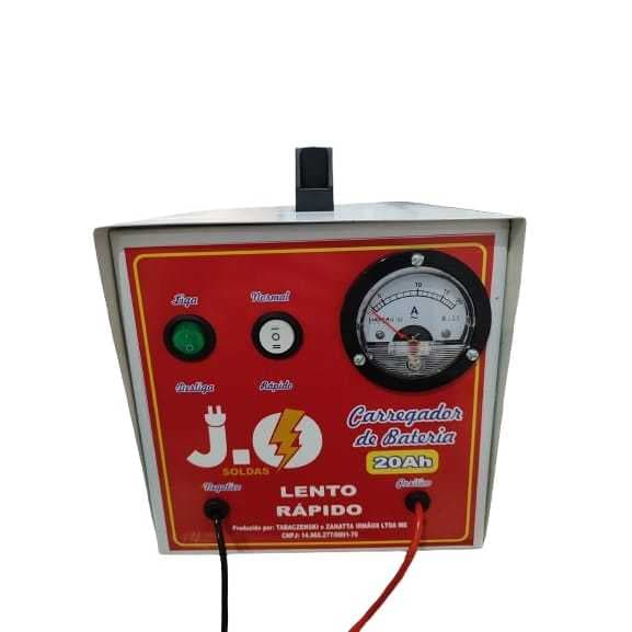 CARREAGDOR DE BATERIA AUTOMOTIVO 20A/12V LENTO/RÁPIDO ATÉ 200A