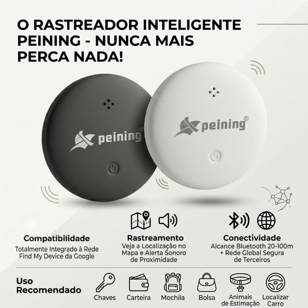 Mini Localizador Rastreador Tag Compatível Com Android e Lightning