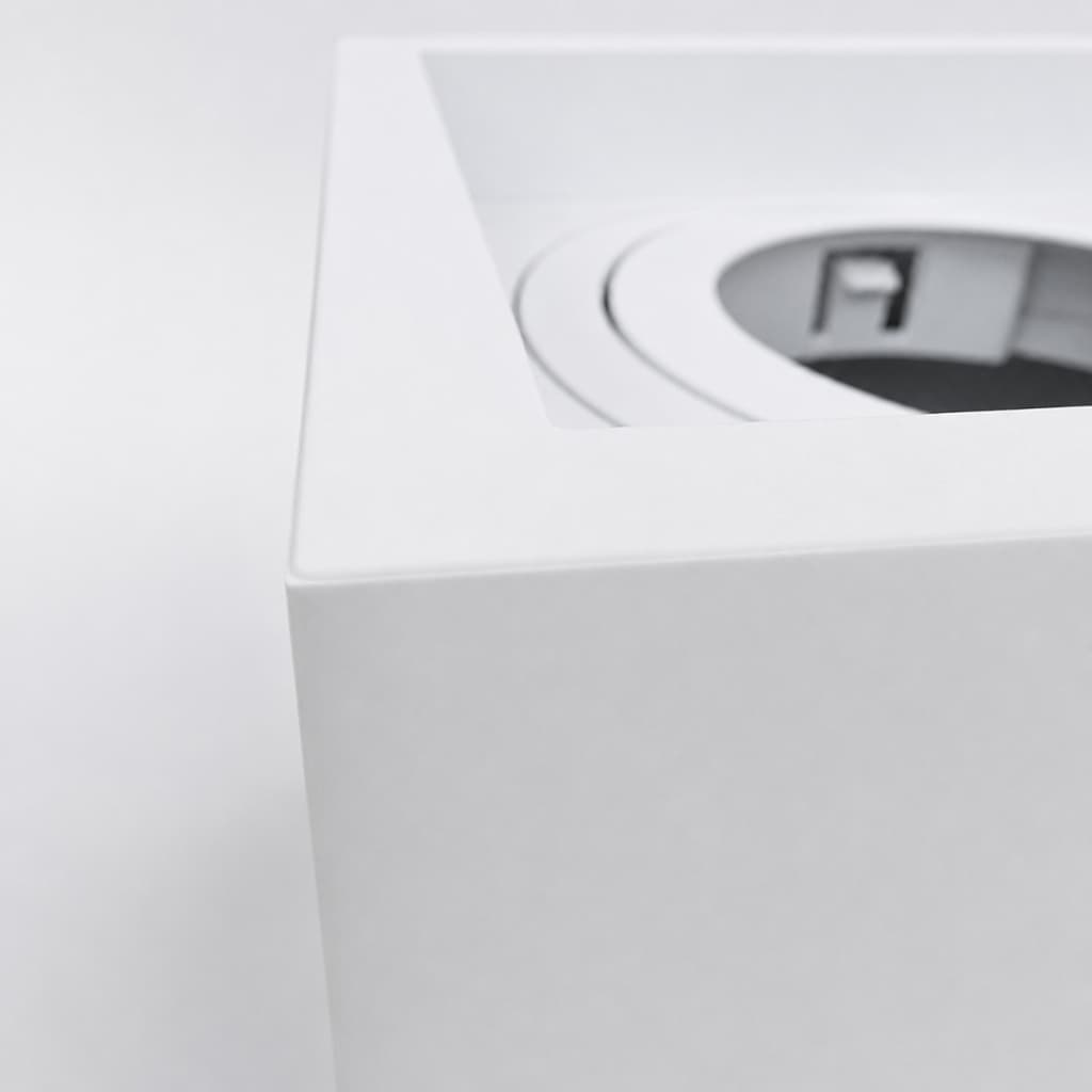 Plafon Sobrepor Quadrado Mr16 Boxit Dicroida Branco Led
