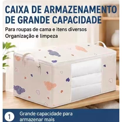 Organizador Dobrável Impermeável para Roupas e Cobertores