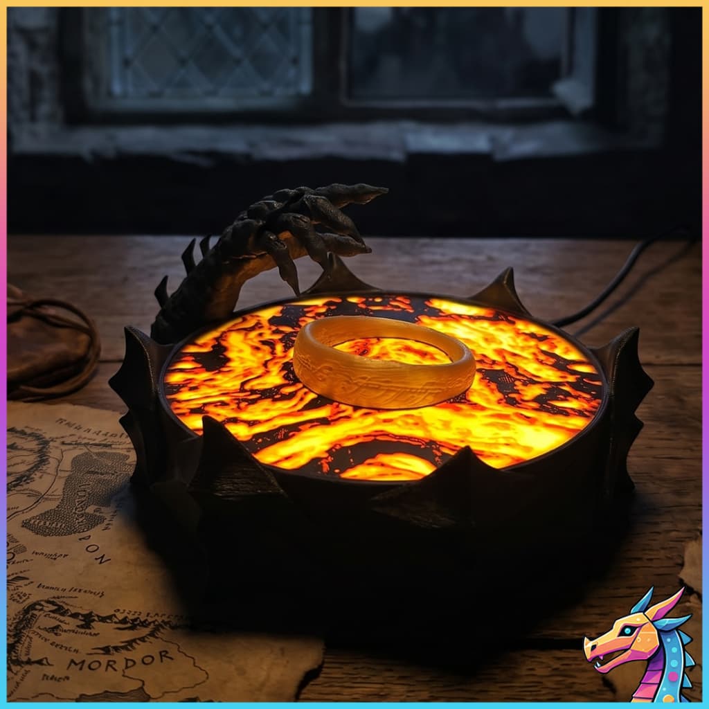 Luminária O Um Anel Sauron Senhor dos aneis