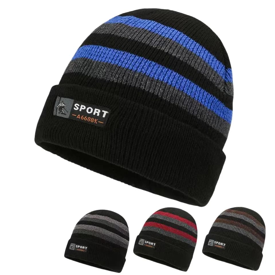 Touca Forrada Confortável Inverno Frio Gorro Estilo Moda Quente