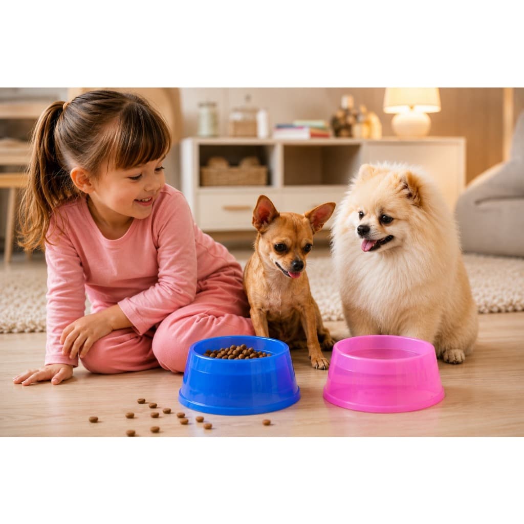 Comedouro ou Bebedouro para Cachorro tamanho P 300ml BPA Free Color