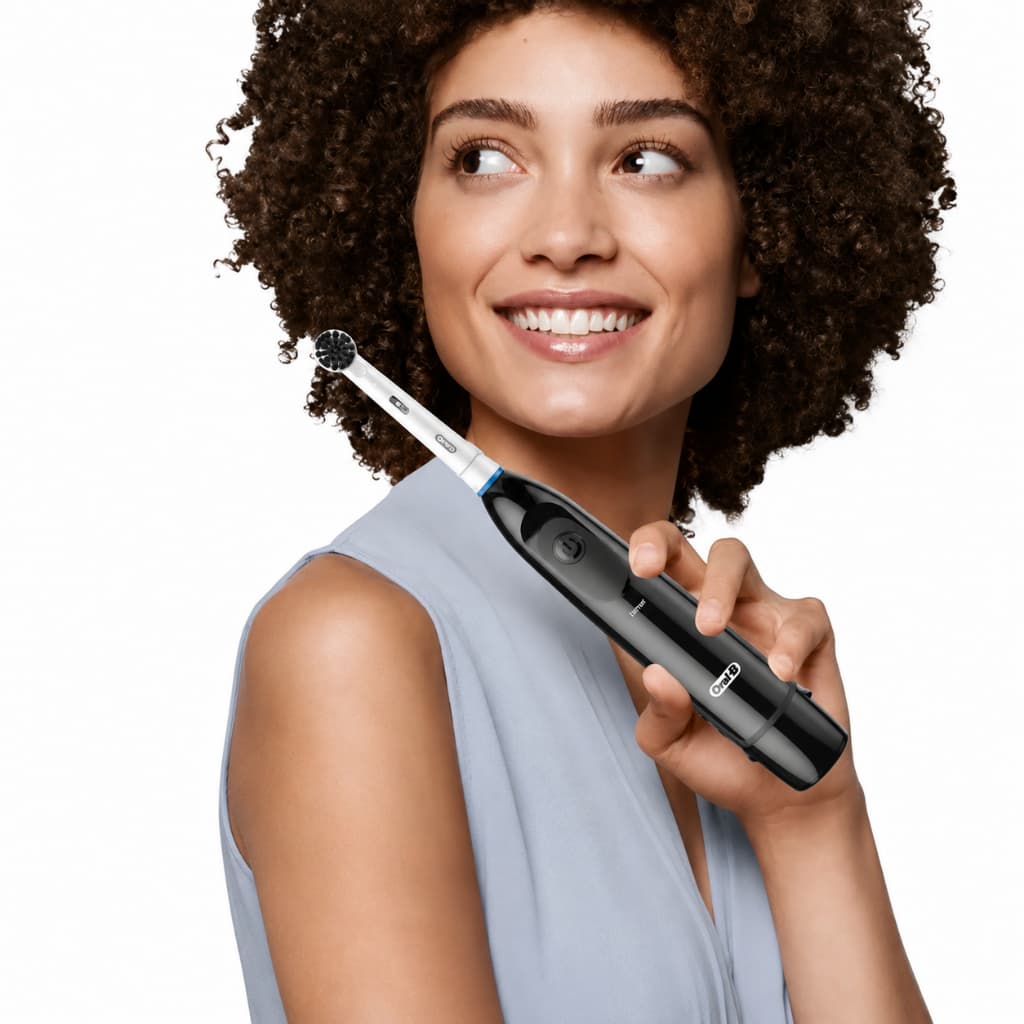 Escova De Dente Elétrica Oral-b Power Charcoal Limpeza Profunda Carvão Bivolt