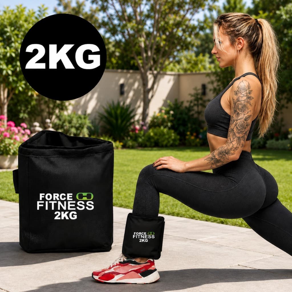 Par Caneleira / Tornozeleira 2 Kg Fisioterapia Residencial Profissional Forcefitness