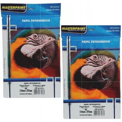 Papel Fotografico 180g 100 Folhas Glossy A4 Masterprint SUPER PROMOÇÃO!!!!!!!!!