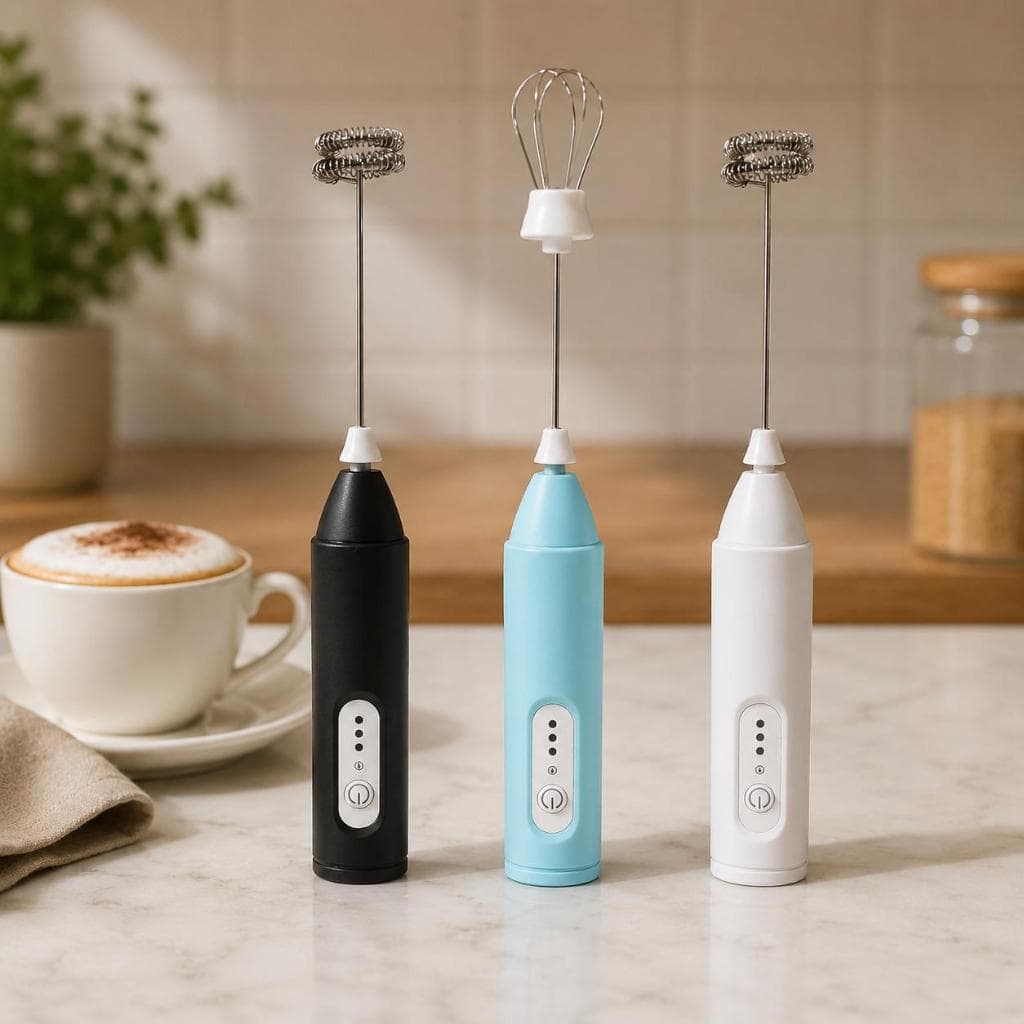 Mini Mixer Portátil Misturador de Bebidas Batedor Espumador Leite Whey USB Recarregável Café Ovo