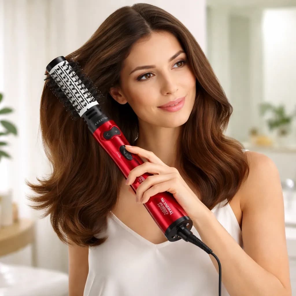 Escova Rotativa Infinity Keratin Mondial ER-11-KR Vermelho 220v