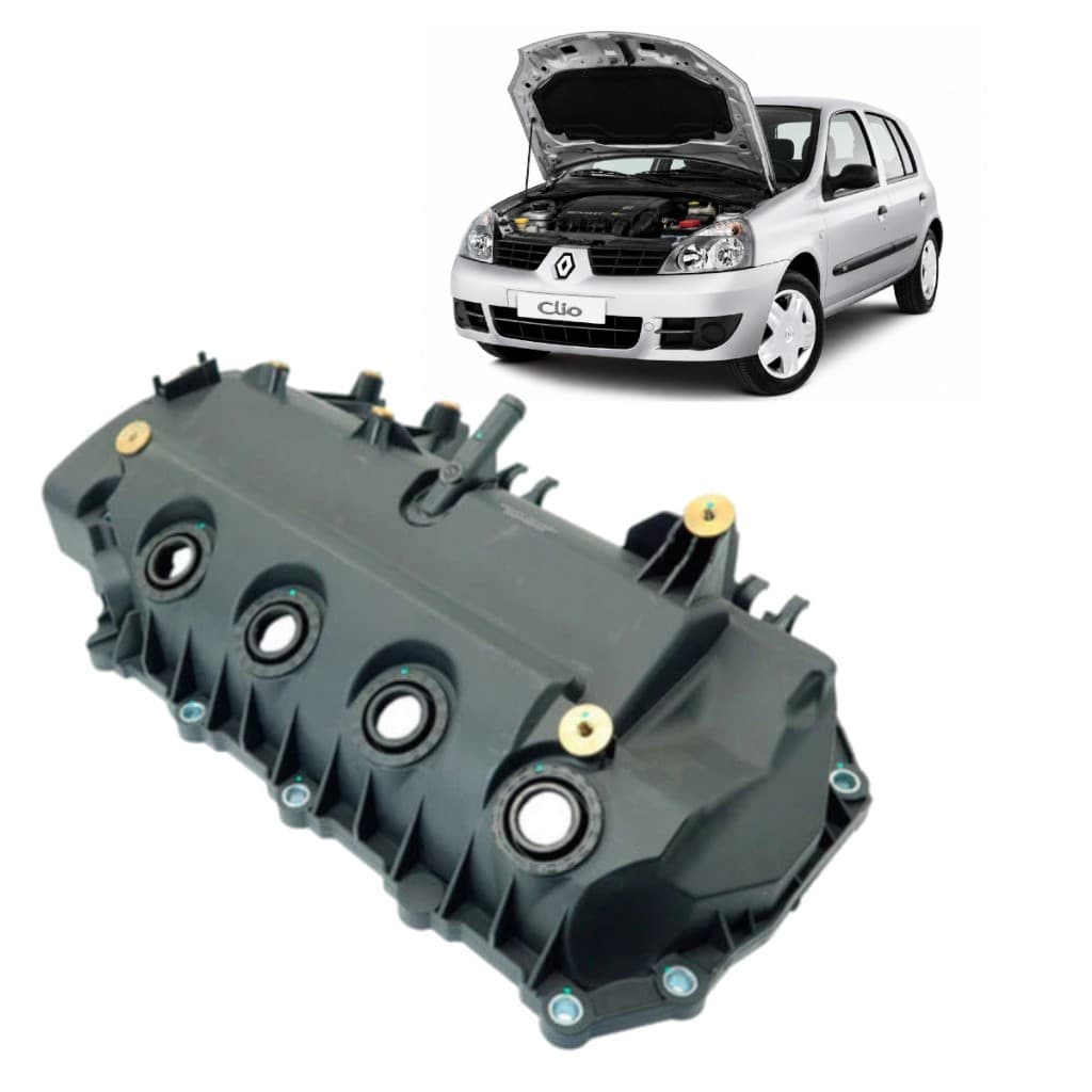 Tampa Comando Válvula Clio Logan Sandero 1.0 16v Flex 2005 2006 2007 2008 2009 2010 2011 2012 2013 2014 2015 2016