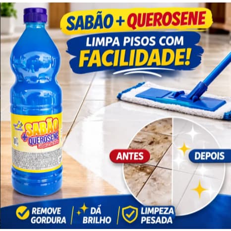SABÃO DE QUEROSENE HIDROSSOLÚVEL 1LT TUDO LIMPINHO VIGUT
