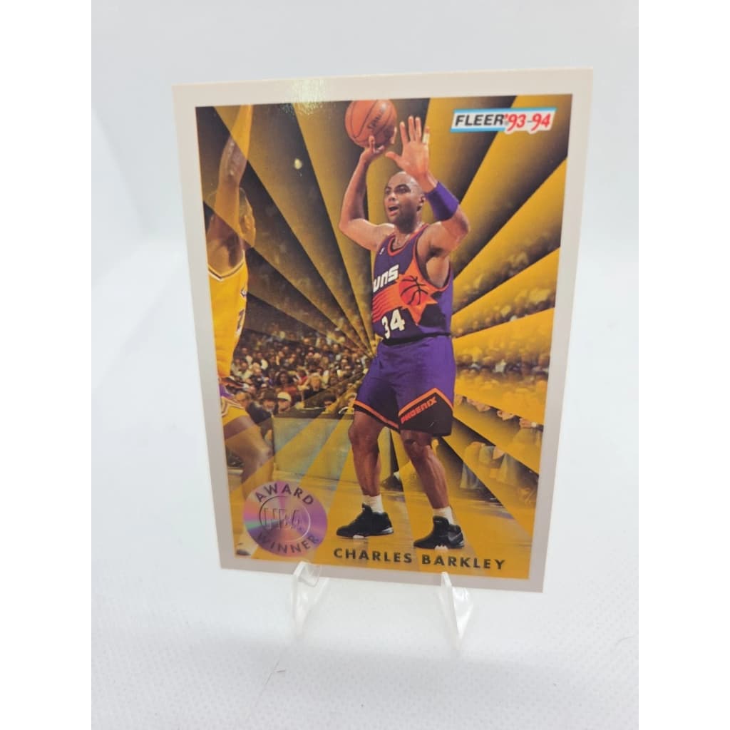 card NBA fleer 93-94 Charles Barkley 1993 MVP original nova top USA