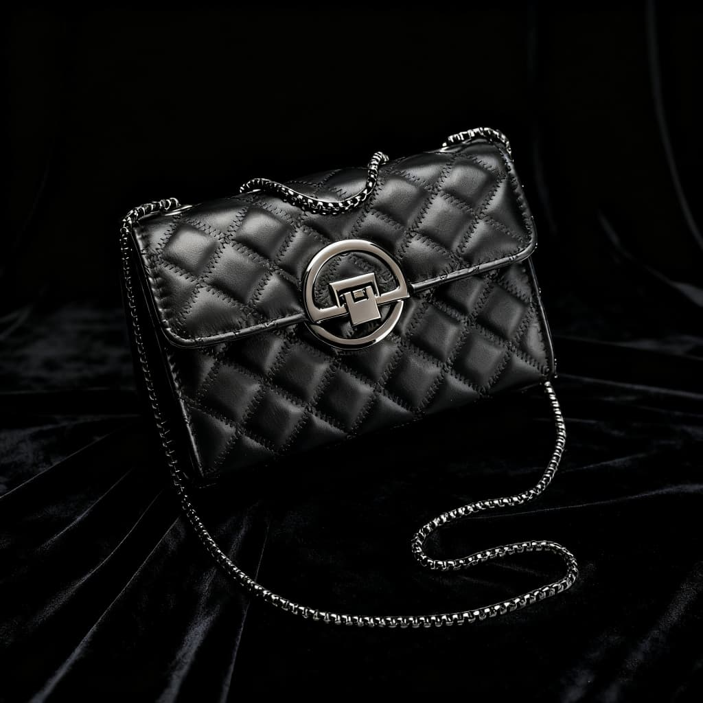 Bolsa Transversal Corrente Premio em Couro PU Excelente Design Transversal e Corrente Premio para Versatilidade e Estilo