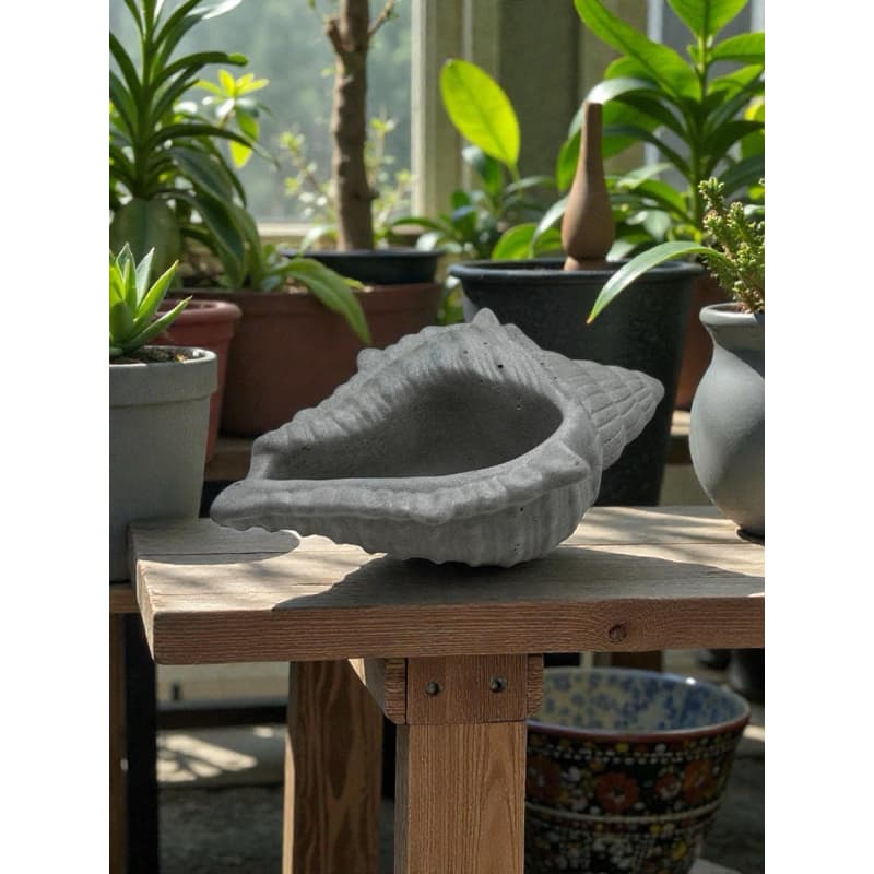Bandeja Decorativa Concha Dourada | Porta Joias e Objetos | Decoração Luxo Praia Boho