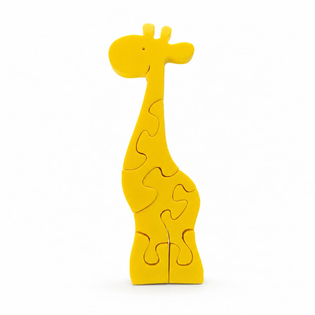 Quebra Cabeça Infantil Girafa Educativo Montessori Brinquedo Didático de Encaixe
