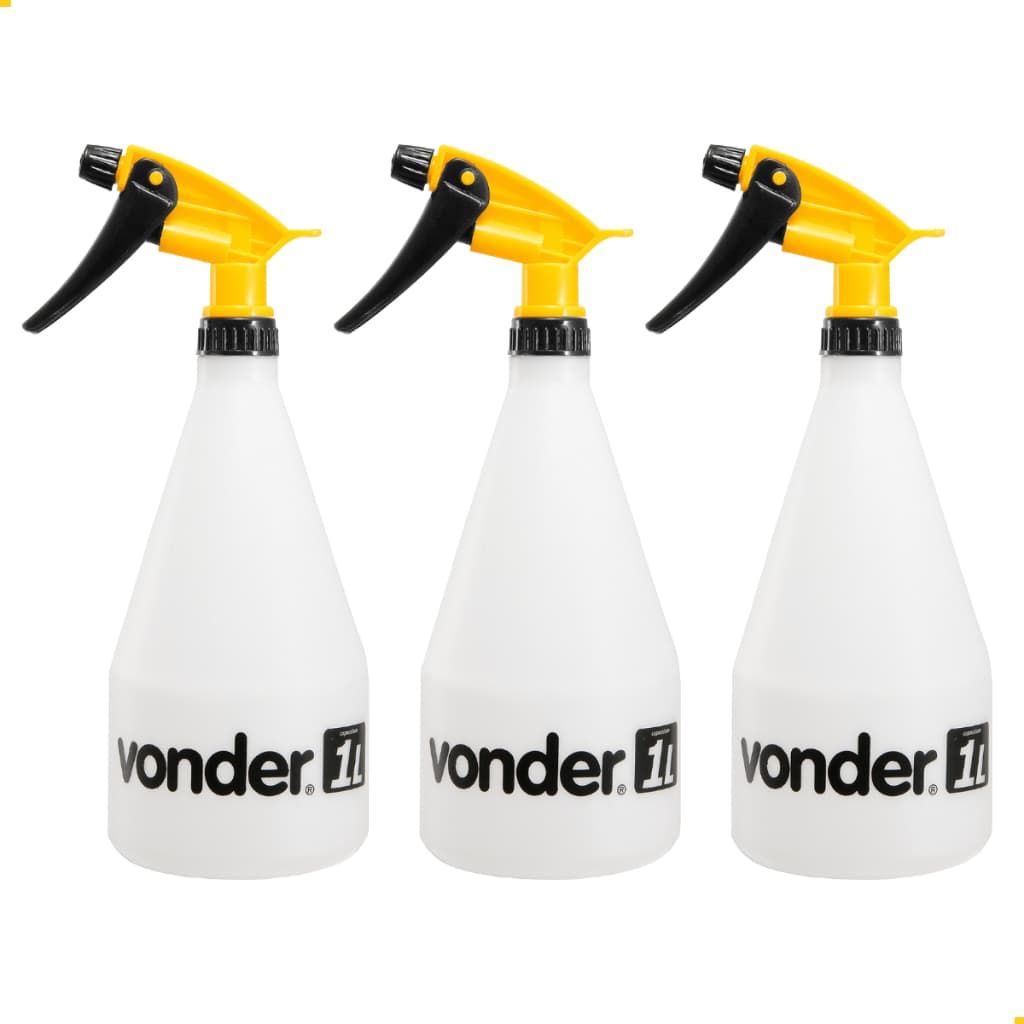 Borrifador de Água 1L Jato Regulável Pulverizador Spray Manual Jardinagem Limpesa Doméstico