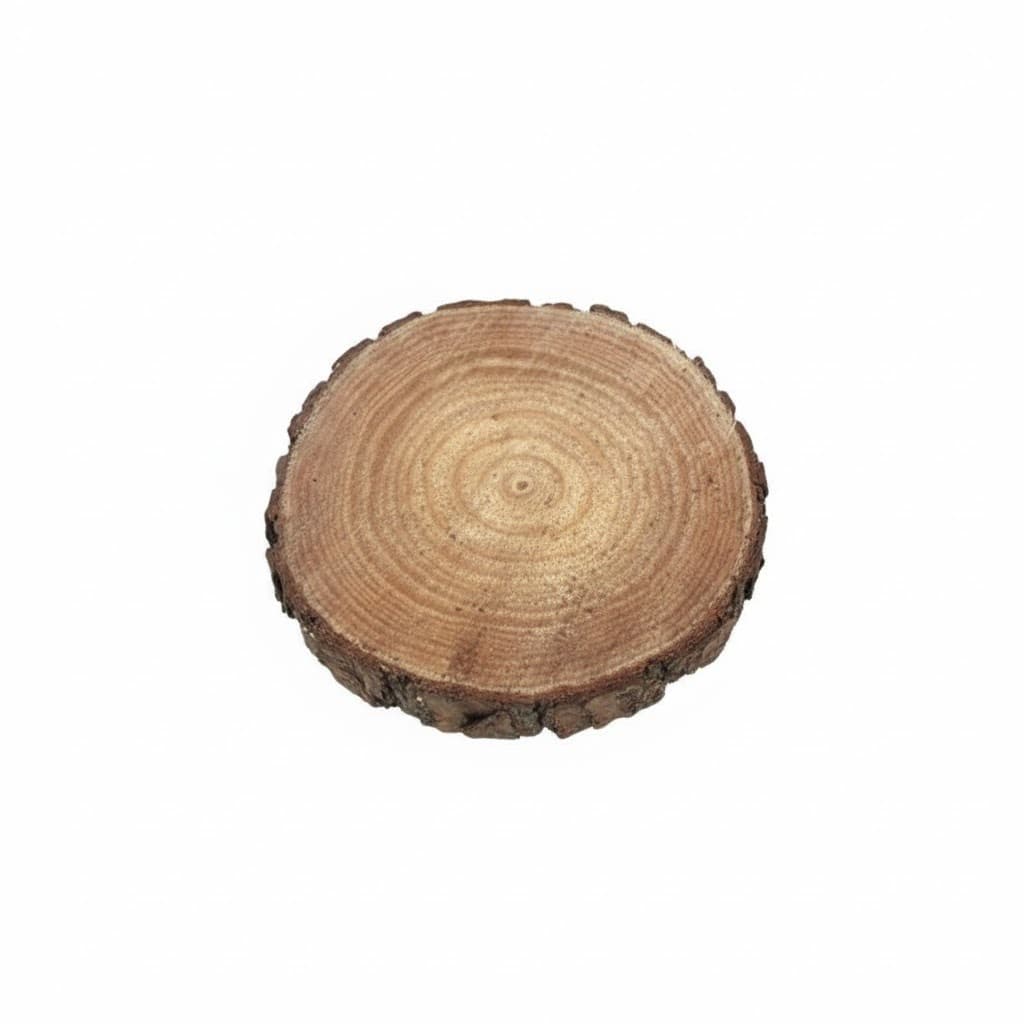 10 Bolachas de Madeira Bruta Natural 10 a 20cm para Artesanato