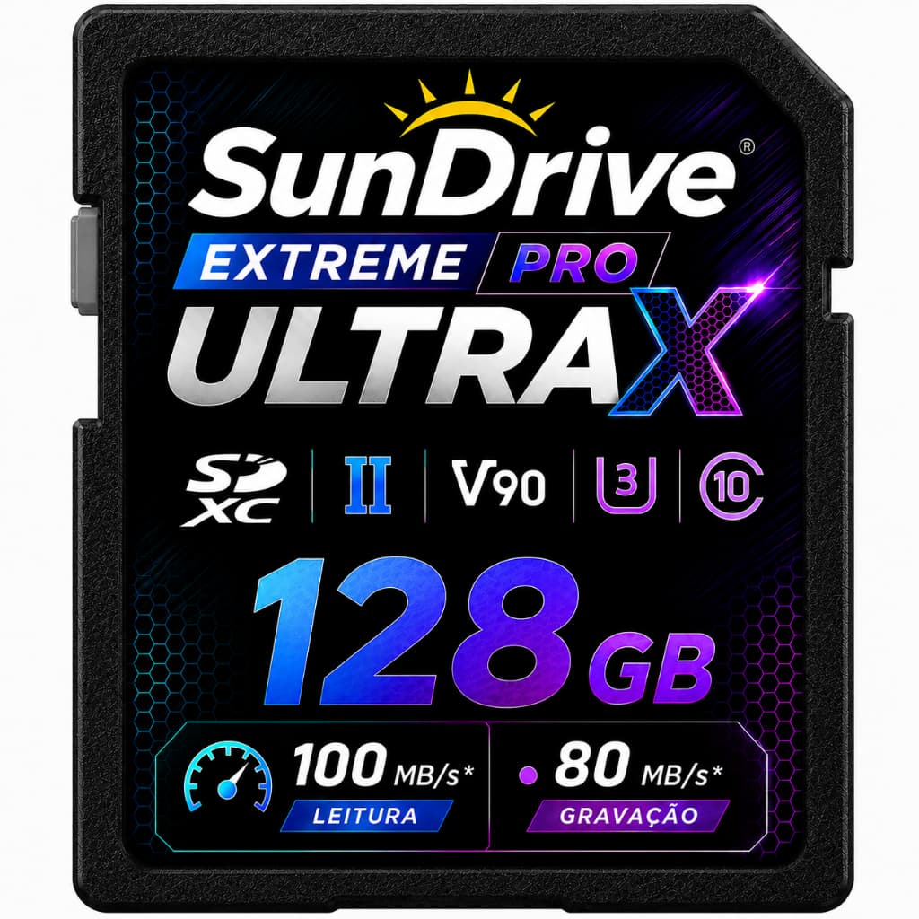 Cartão de Memória SD Extreme Pro Ultra X 16GB 32GB 64GB 128GB Classe 10 U3 4K Alta Veloidade / GoPro