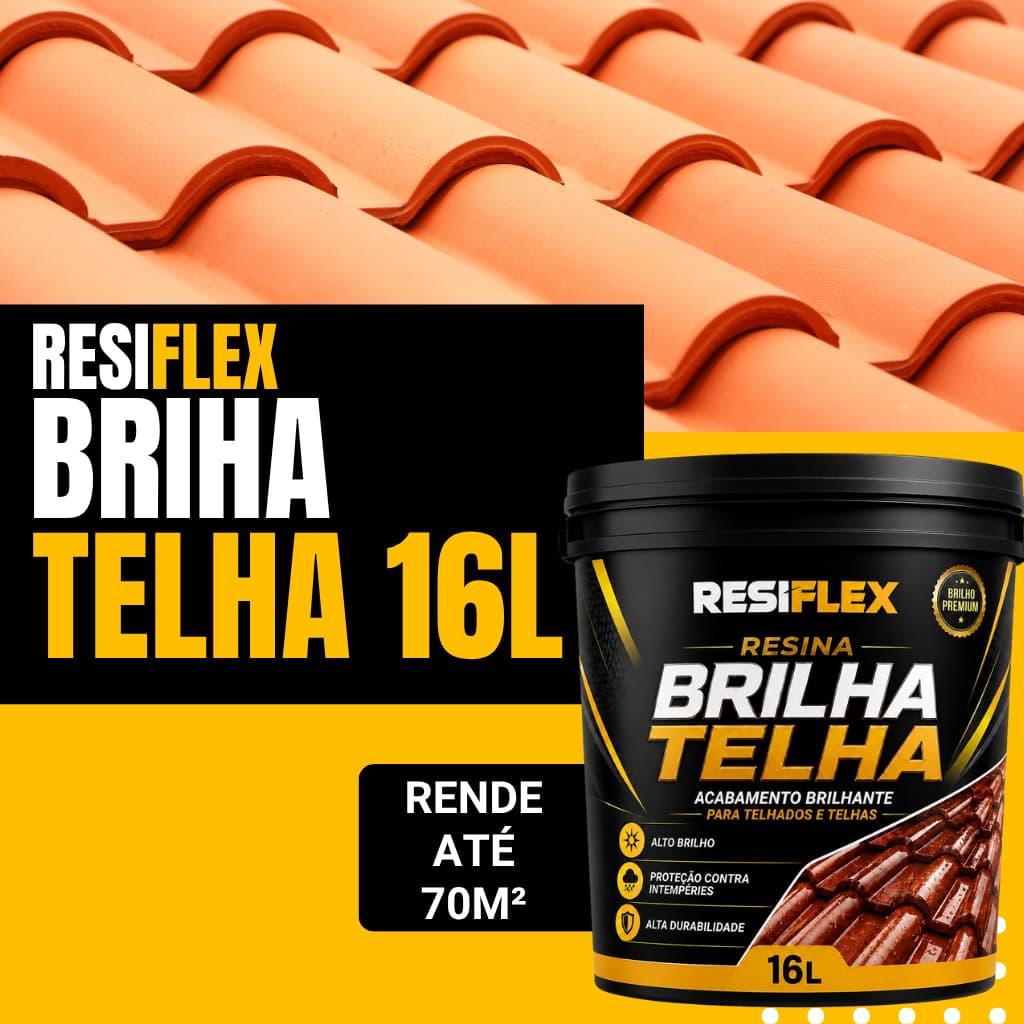 Resiflex 16L Para Telhados Acabamento Brilhante Premium