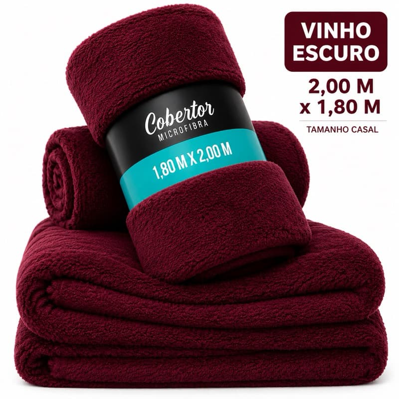 Manta Microfibra Casal Confortável 1,80 x 2,00 Qualidade boa