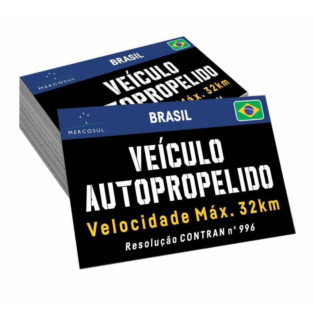 Identificação para Bicicleta e Scooter Elétrica 350w 500w 650w 750w 800w 1000w - PRETA PADRÃO