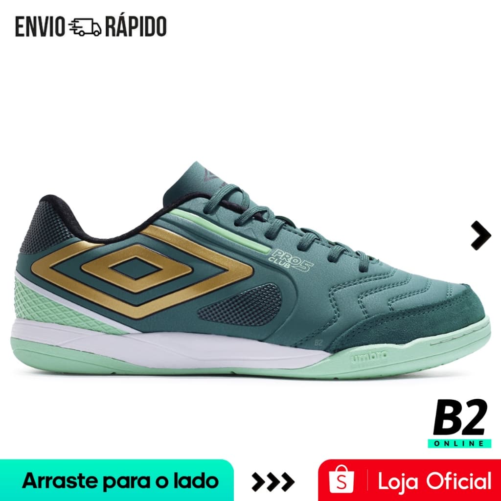 Chuteira Futsal Umbro Pro 5 Bump Club Masculina Original Com Nota Fiscal e Garantia