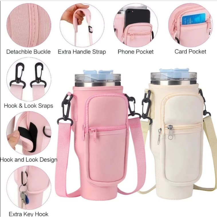 Bolsa Porta Copo 1200ml Garrafa Bag Capa Telefone Celular Nautika Alça Transporte Copo térmico