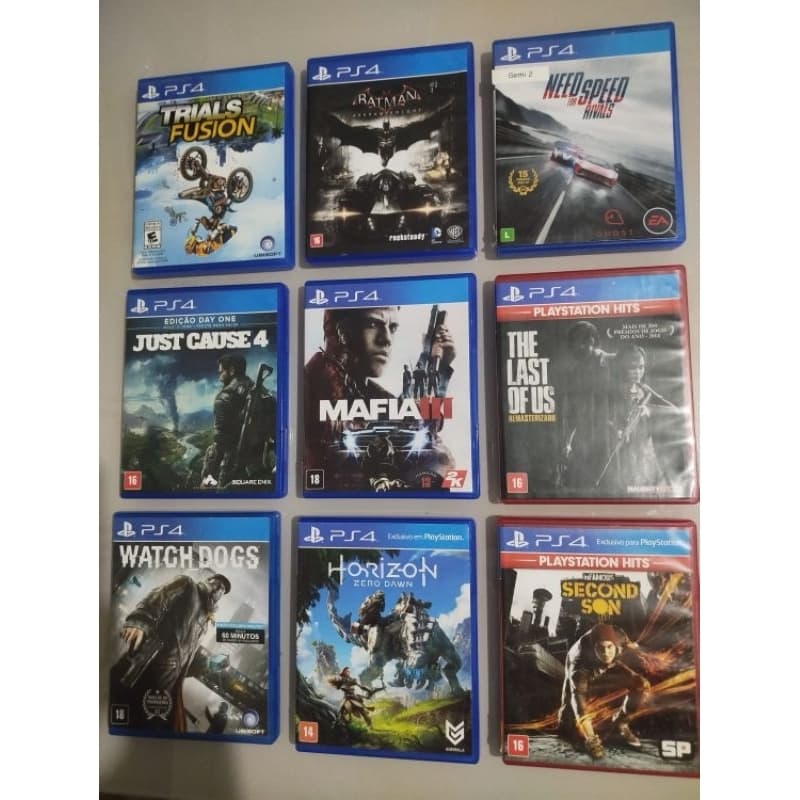 Jogos incríveis do play4 mídia física