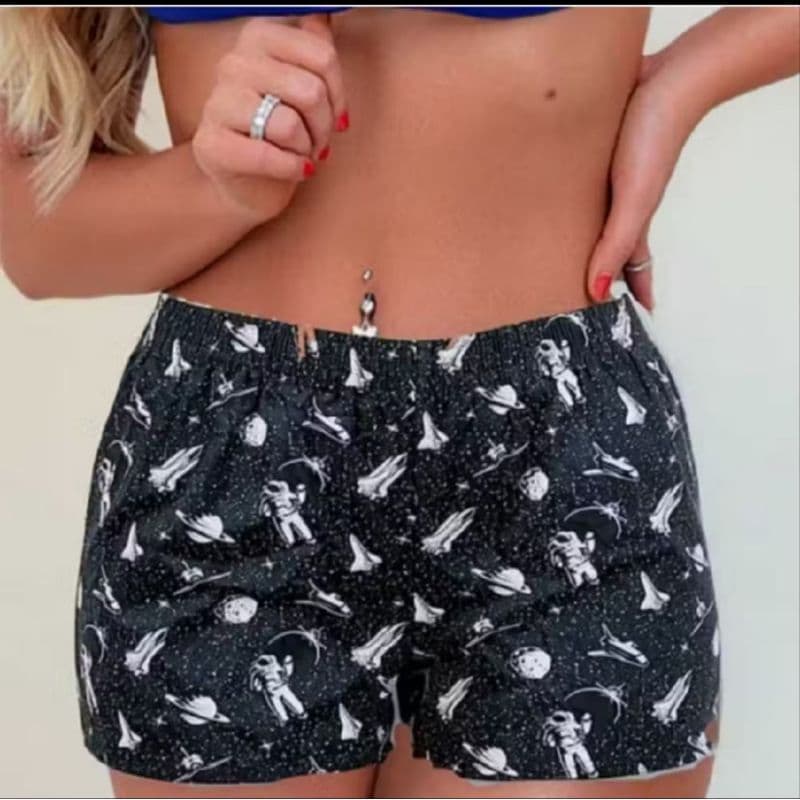 Kit Short Feminino Samba Canção Feminino Short Doll Malha Fria Pijama Dormir