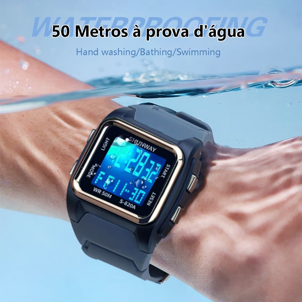 Relógio Digital Inteligente à Prova De água Relógio Masculino Minimalista E Versátil