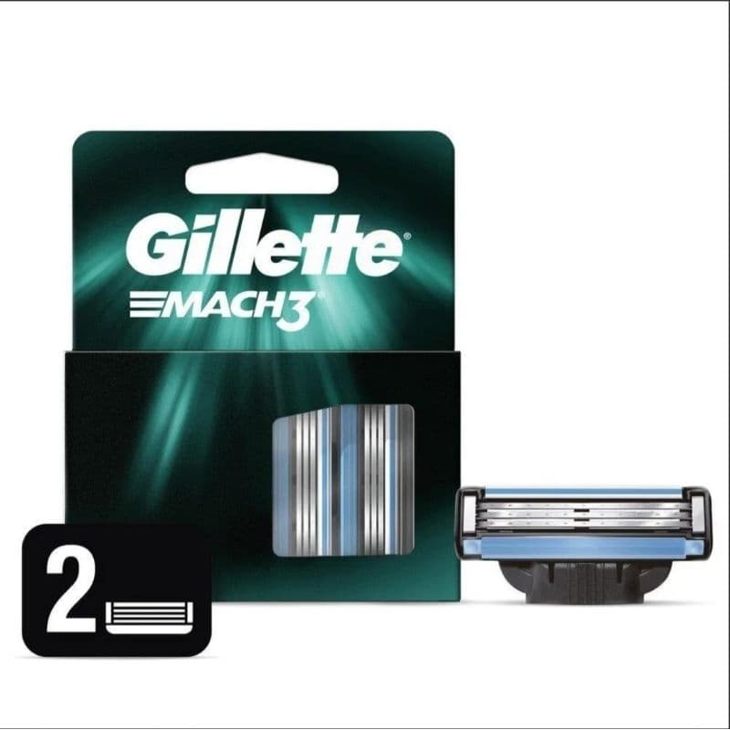 Carga para Lâmina de Barbear Gillette Mach3 - 2 unidades