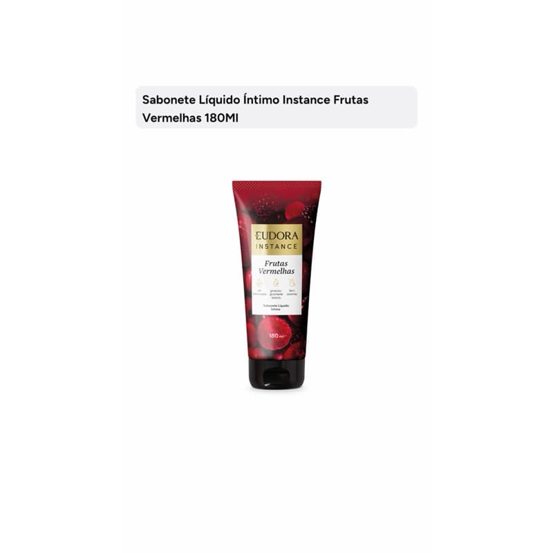 Sabonete Líquido Íntimo Instance Frutas Vermelhas 180ml