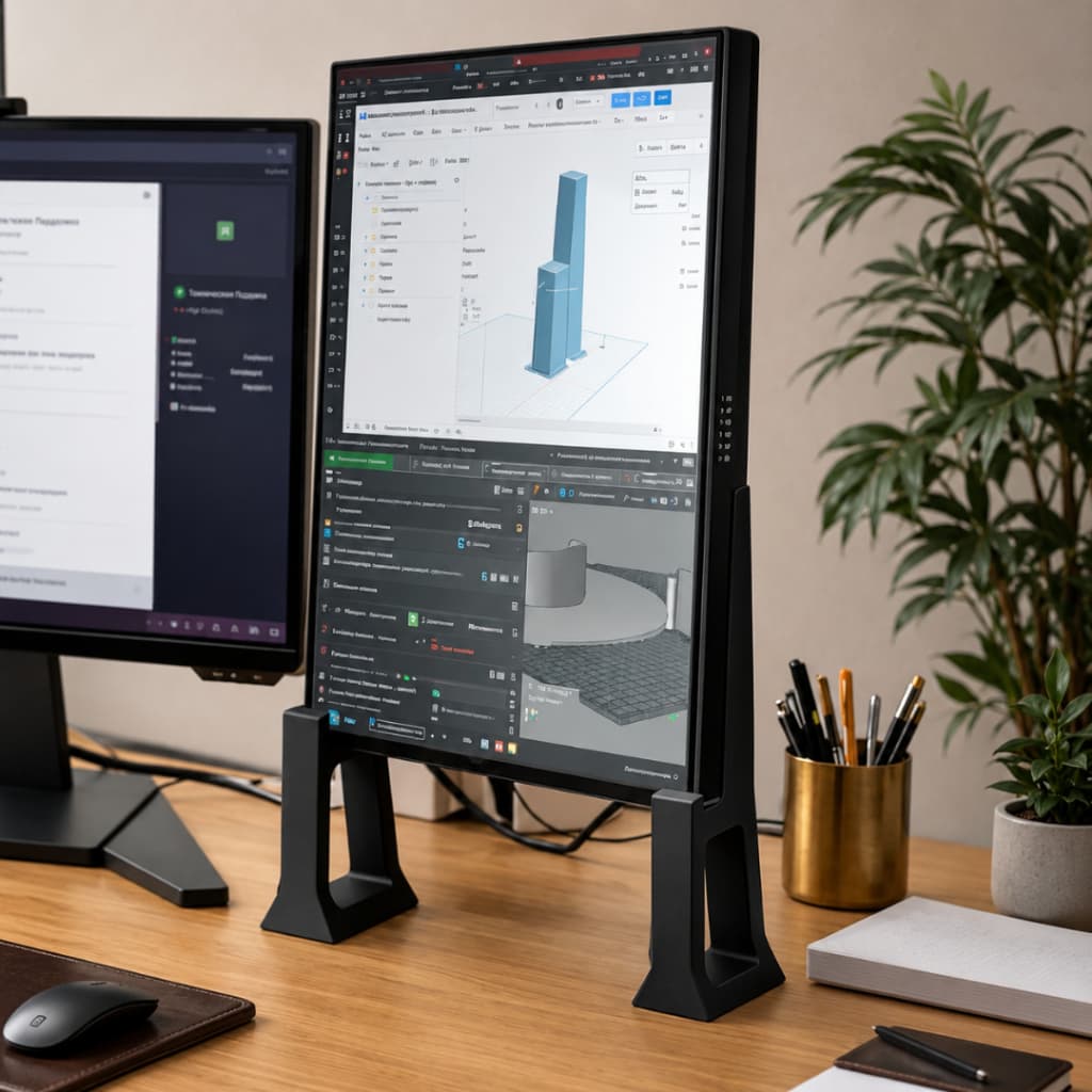Suporte para Monitor de Mesa | Modelo Alto Apoio de Tela