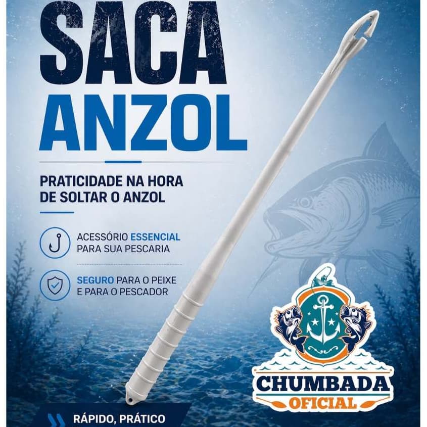 Saca Anzol Desembuchador para Pesca de Praia Tira Extrai Anzol Competição Chumbada Oficial