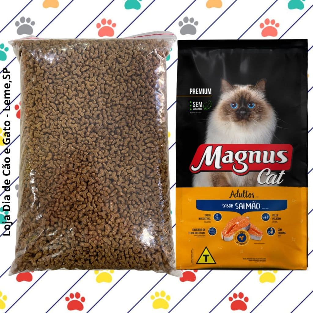 GRANEL 1Kg - Magnus Cat Premium Gatos Adultos Salmão