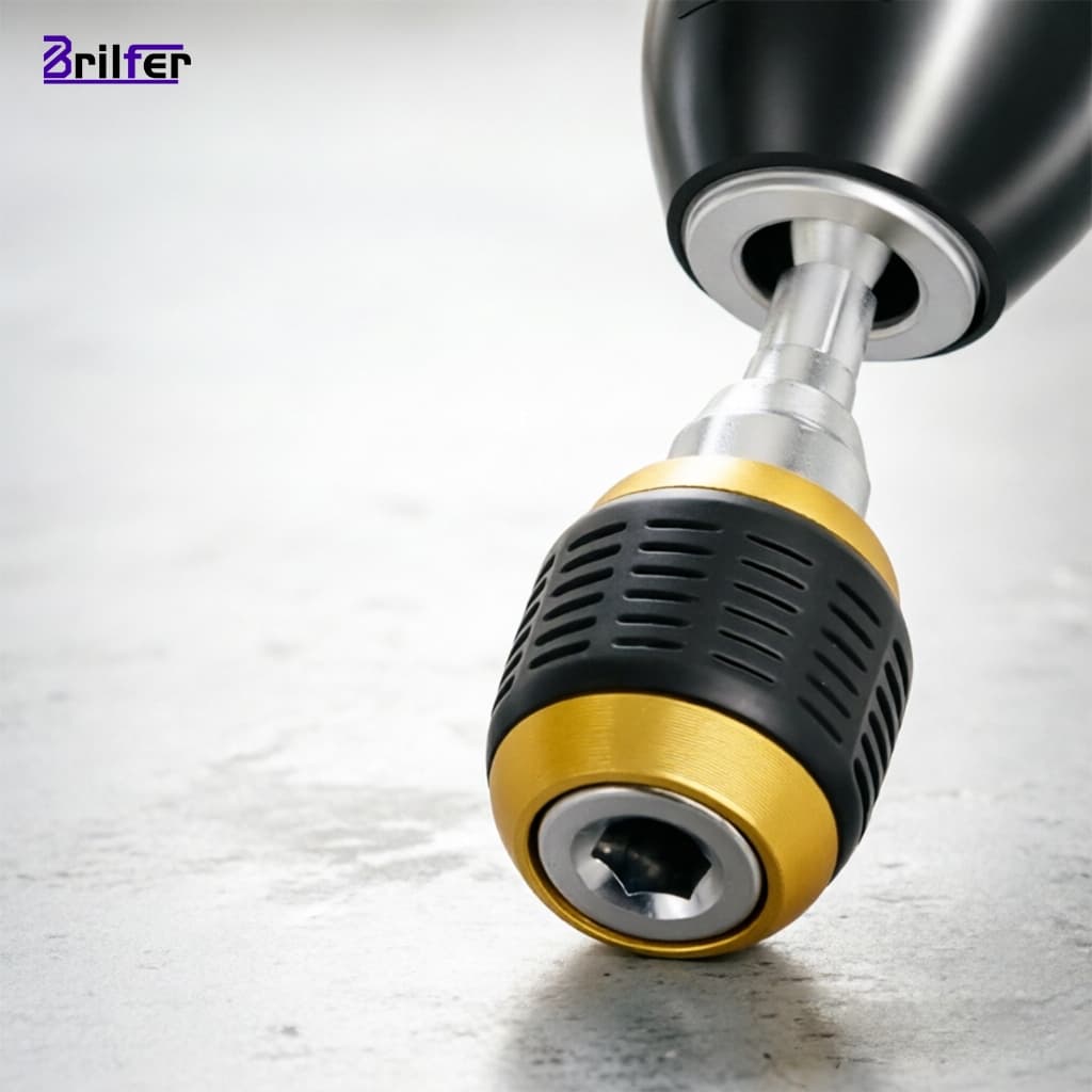 Adaptador Broca Sextavado Autotravante Troca Rápida de Pontas Encaixe Fácil Sem Apertar Mandril 1/4"