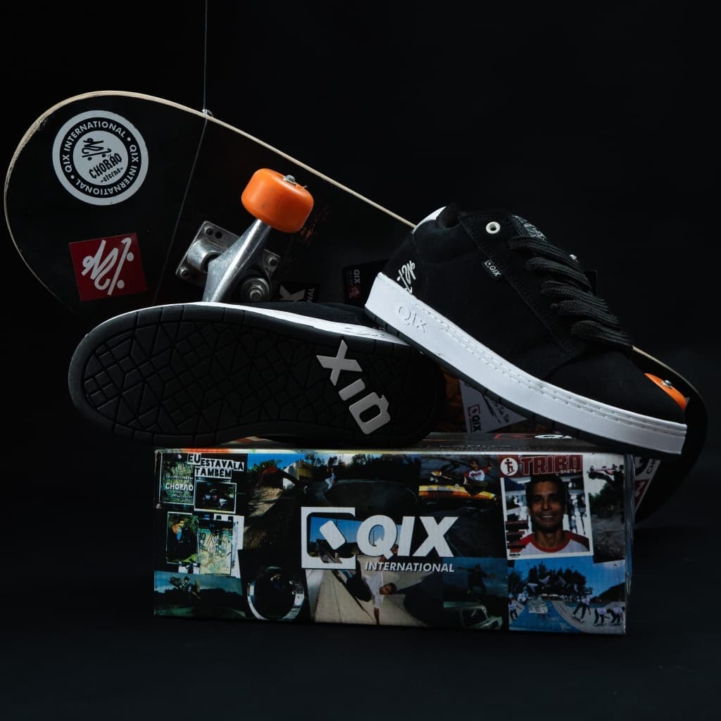 Tênis QIX Chorão Pro Model Allan Mesquita Original Skate Camurça Masculino Feminino