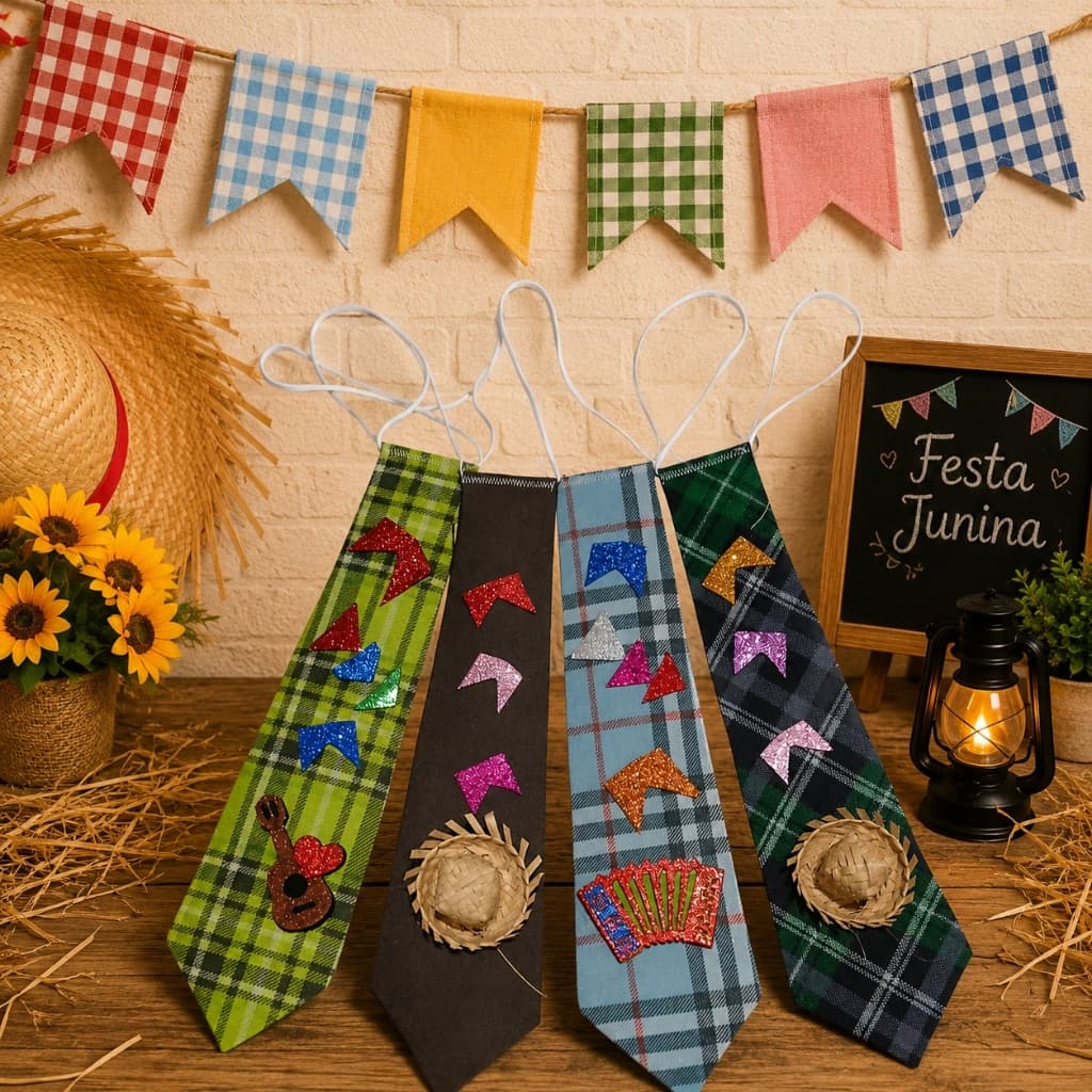 Gravatinha Infantil Festa Junina Quadrilha Fantasia