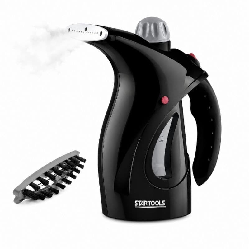Passadeira A Vapor Compacta Roupas Sem Vincos Preta 127V Alta Pressão Fácil Uso Viagem