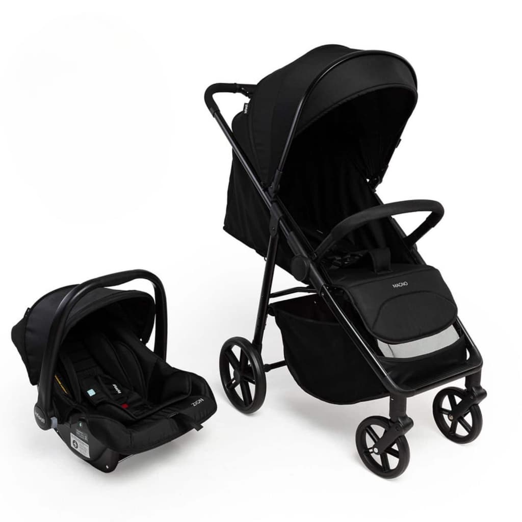 Carrinho de bebê Magno DUO com Bebê Conforto Infanti cor Preto