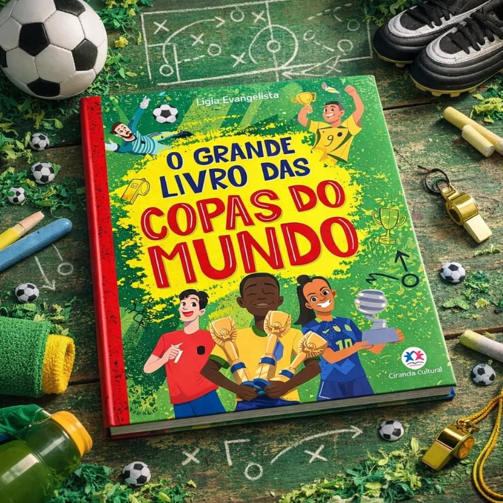 Livro Das Copas - Curiosidades Do Futebol 96 Páginas Infantil