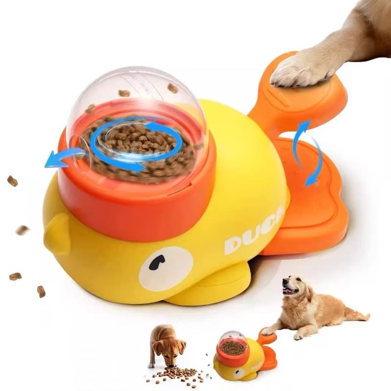 Brinquedo Interativo Dispensador de Ração | Alimentador Tigela Divertida Para Cães e Gatos Petiscos e Ração