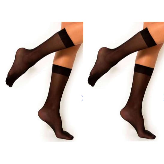 Meia fina 3/4 Trifil - Kit com dois pares - Fio 20 - Social
