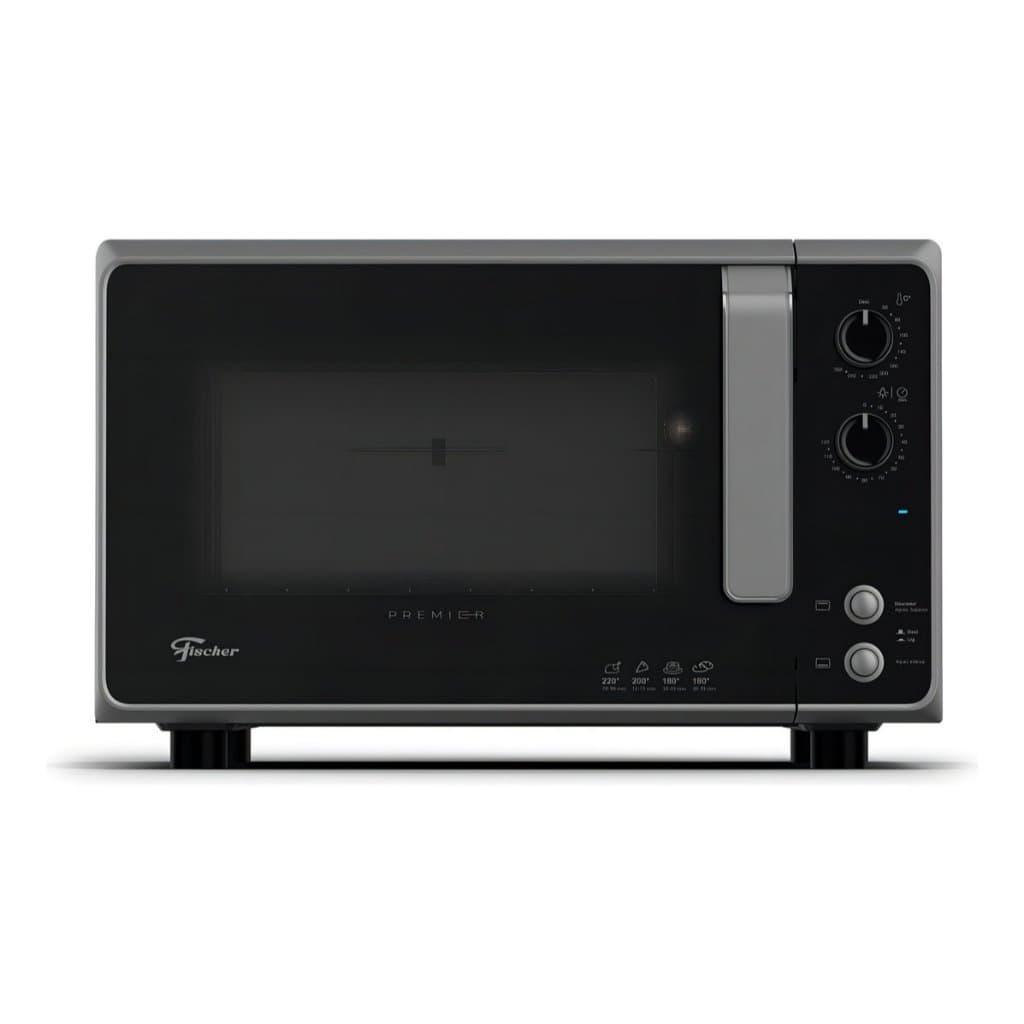 Forno Eletrico Fischer Premier Bancada 48L 127V Silver Com Grill Timer e Controle de Temperatura
